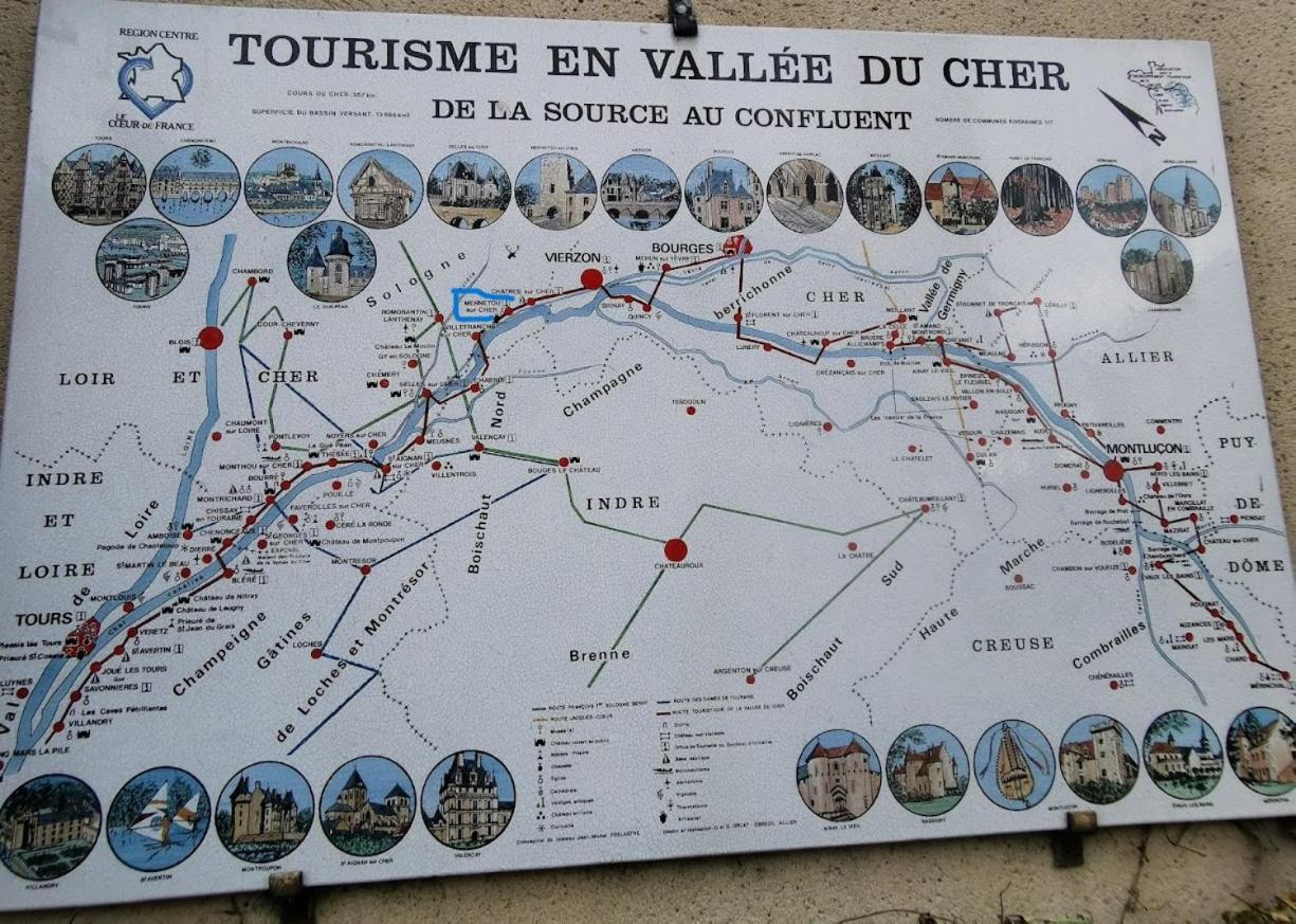 L'Echappee En Sologne Villa Mennetou-sur-Cher Exterior foto